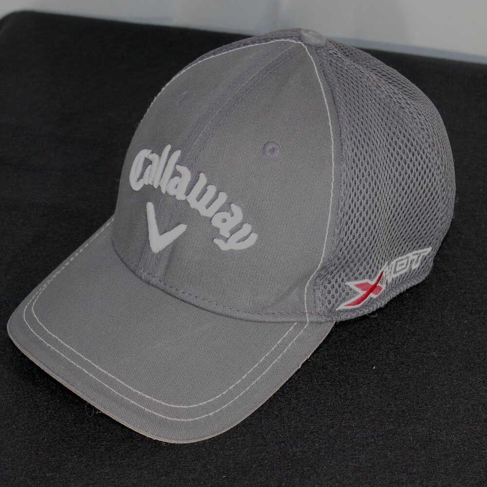 New Era Callaway V Black Golf Hat Odyssey, X Hot, Hex Black Tour - Silver/Gray